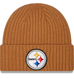 Men's New Era Light Bronze Pittsburgh Steelers NFL Football Core Classic Knit Hat