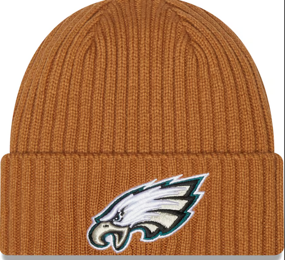 Men's New Era Light Bronze Philadelphia Eagles NFL Football Core Classic Knit Hat