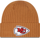 Men's New Era Light Bronze Kansas City Chiefs NFL Football Core Classic Knit Hat