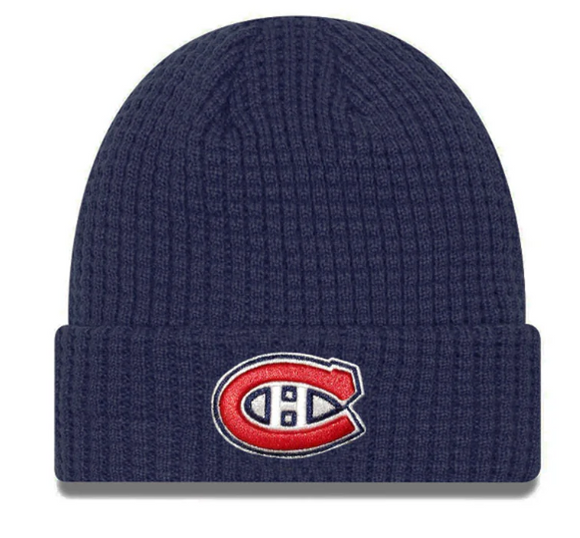 Men's Montreal Canadiens Primary Logo NHL New Era Waffle Knit