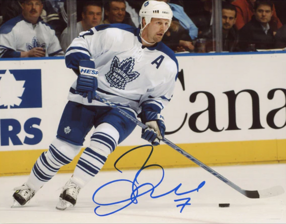 Gary Roberts Toronto Maple Leafs Signed 8x10 NHL Hockey Action Pose Photograph