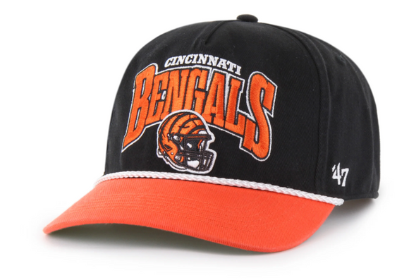 Men's Cincinnati Bengals NFL 47 Brand Black Palermo Hitch Snapback Hat