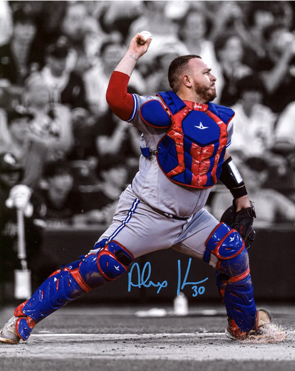 Alejandro Kirk Toronto Blue Jays Signed 8x10 MLB Baseball Throwing The Ball Photo
