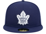 Men's Toronto Maple Leafs NHL Hockey New Era Core 59FIFTY Fitted Hat - Navy