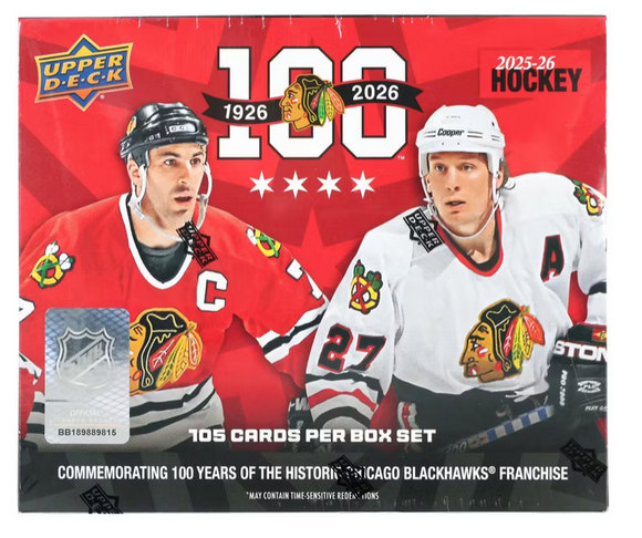 2025/26 Upper Deck Chicago Blackhawks Centennial Hockey Box Set