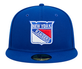 Men's New York Rangers NHL Hockey New Era Core 59FIFTY Fitted Hat - Royal
