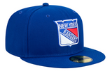 Men's New York Rangers NHL Hockey New Era Core 59FIFTY Fitted Hat - Royal