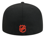Men's Philadelphia Flyers NHL Hockey New Era Core 59FIFTY Fitted Hat - Black