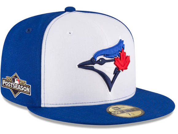 Men's Toronto Blue Jays New Era Royal/White 2025 MLB Postseason Side Patch 59FIFTY Fitted Hat