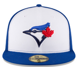 Men's Toronto Blue Jays New Era Royal/White 2025 MLB Postseason Side Patch 59FIFTY Fitted Hat