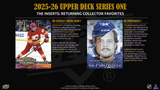 2025/26 Upper Deck Series 1 Hockey Hobby Box 12 Packs Per Box, 12 Cards Per Pack