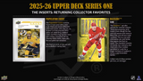 2025/26 Upper Deck Series 1 Hockey Hobby Box 12 Packs Per Box, 12 Cards Per Pack