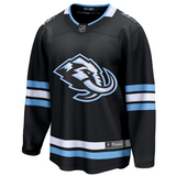 Men's Fanatics Utah Mammoth Breakaway Home Black Blank Player Hockey Jersey
