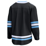 Men's Fanatics Utah Mammoth Breakaway Home Black Blank Player Hockey Jersey