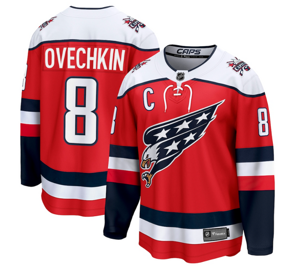 Men's Fanatics Washington Capitals Alternate Breakaway Jersey - Alexander Ovechkin