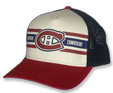 Men's American Needle Sinclair Montreal Canadiens Red, Navy & Cream Curved Brim Hat