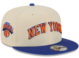 Men's New Era Cream/Blue New York Knicks 2025/26 City Edition 9FIFTY Snapback Hat
