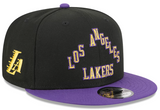 Men's New Era Black/Purple Los Angeles Lakers 2025/26 City Edition 9FIFTY Snapback Hat