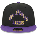 Men's New Era Black/Purple Los Angeles Lakers 2025/26 City Edition 9FIFTY Snapback Hat