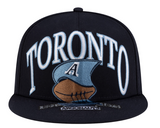 Men's New Era Navy Toronto Argonauts Turf Traditions 9FIFTY Snapback Hat