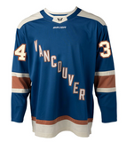 Vancouver Adult Bauer Replica Home Blue PWHL Hockey Jersey - Hannah Miller