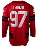 Men's 2026 Team Canada Bauer Olympics Red Replica Hockey Jersey - Connor McDavid - Bleacher Bum Collectibles