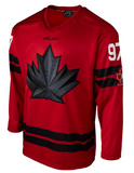 Men's 2026 Team Canada Bauer Olympics Red Replica Hockey Jersey - Connor McDavid - Bleacher Bum Collectibles