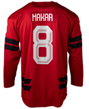 Men's 2026 Team Canada Bauer Olympics Red Replica Hockey Jersey - Cale Makar - Bleacher Bum Collectibles