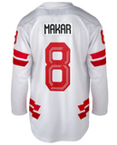 Men's 2026 Team Canada Bauer Olympics White Replica Hockey Jersey - Cale Makar - Bleacher Bum Collectibles