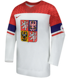 Men's Team Czech Republic Hockey Blank Nike White 2026 Olympics Replica Jersey