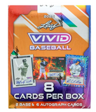 2025 Leaf Vivid Baseball Hobby Box 9 Cards Per Box - Factory Sealed