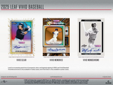 2025 Leaf Vivid Baseball Hobby Box 9 Cards Per Box - Factory Sealed