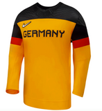 Men's Team Germany Hockey Blank Nike Yellow 2026 Olympics Replica Jersey