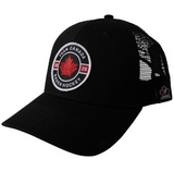 Men's 2026 Olympics Hockey Team Canada Bauer Circle Trucker Adjustable Hat – Black