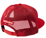 Men's 2026 Olympics Hockey Team Canada Bauer Mesh Back Trucker Adjustable Hat – Red