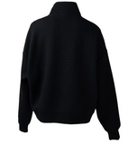 Women's Bauer Hockey Canada Quilted 2026 Olympics 1/2 Zip Hoodie - Black - Bleacher Bum Collectibles