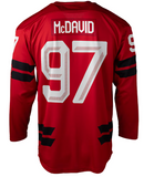 Men's 2026 Team Canada Bauer Olympics Red Semi-Pro Hockey Jersey - Connor McDavid