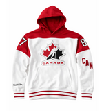 Men's Mitchell & Ness Team Canada Sidney Crosby Name Number Hooded Sweatshirt - White/Red