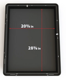 Zion Case - Vertical Display Case with Risers No Lock Included - Pack of 3