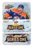 2025/26 Upper Deck Series 1 Hockey Tin 8 Packs Per Box, 12 Cards Per Pack, 1 Exclusive Dazzlers Bonus Pack