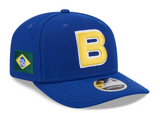 Men's New Era Blue Brazil Baseball 2026 World Baseball Classic 9SEVENTY Adjustable Hat