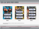 2026 Leaf Metal Super Sports Heroes Hobby Box 6 Cards Per Box