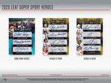 2026 Leaf Metal Super Sports Heroes Hobby Box 6 Cards Per Box
