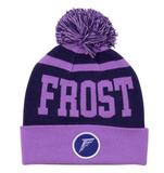 Adult PWHL Women's Hockey League Official Bauer Minnesota Frost Pom Knit Toque