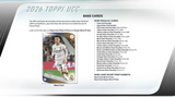 2025/26 Topps UEFA Club Competitions Soccer Blaster Box 7 Packs Per Box, 8 Cards Per Pack