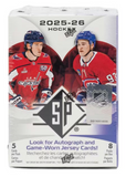 2025/26 Upper Deck SP Hockey Blaster Box 8 Packs Per Box, 5 Cards Per Pack
