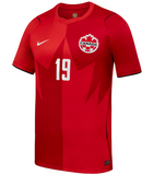 Men's Nike Alphonso Davies Red Canada Soccer 2026 Home Stadium Replica Jersey