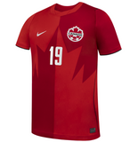 Youth Nike Alphonso Davies Red Canada Soccer 2026 Home Stadium Replica Jersey