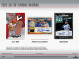 2025 Leaf Optichrome Baseball Hobby Box 8 Cards Per Box