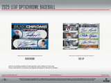 2025 Leaf Optichrome Baseball Hobby Jumbo Box 15 Cards Per Box